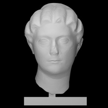 portrait femme analyse tête 3d print model - Mito3D