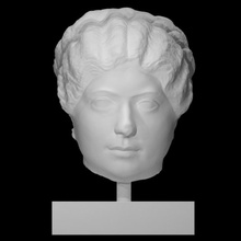 portrait femme analyse tête 3d print model - Mito3D