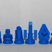 espacio telescopio ajedrez tablero juegos juego nasa Radio hubble kepler Vla James Webb muylargearrayarecibo 3d print model - Mito3D