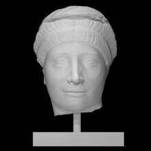 portrait woman scan head 3d print model - Mito3D