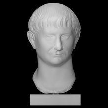 emperor trajan scan head man portrait roman male 3d print model - Mito3D