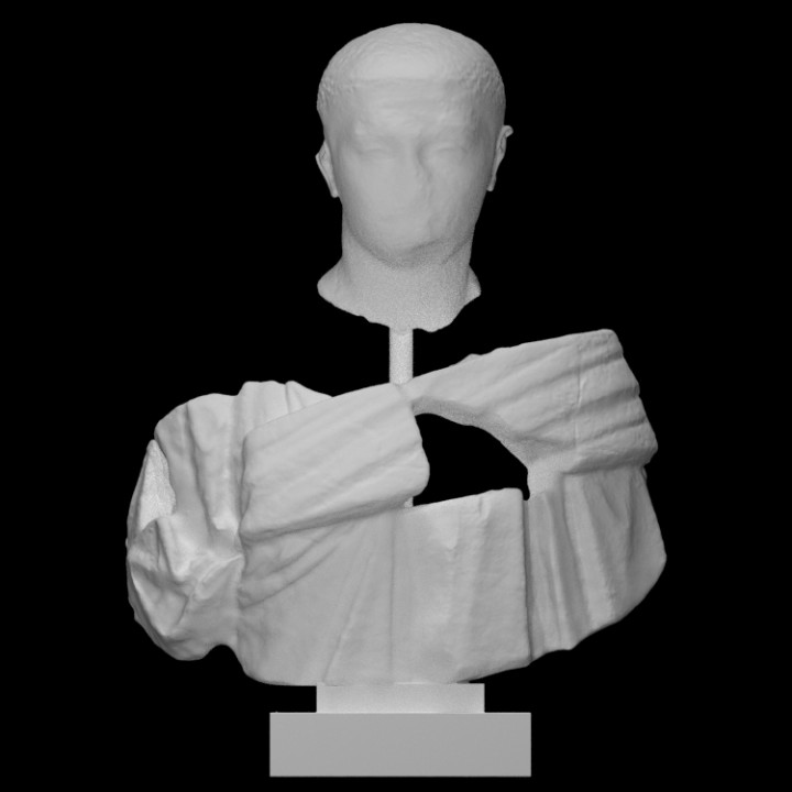 Severus Alexandre Varredura fracasso retrato romano imperador fragmentos Severusalexander 3D print model - Mito3D