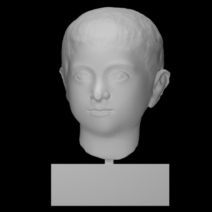 cabeza chico escanear retrato niño 3D print model - Mito3D