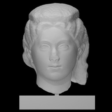 ritratto donna scansione testa 3d print model - Mito3D
