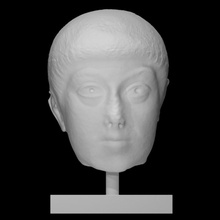 emperor arcadius scan head man portrait male 3d print model - Mito3D