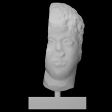 head man scan fragment 3d print model - Mito3D