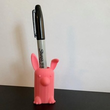 lapin crayon titulaire soutien jardin 3d print model - Mito3D