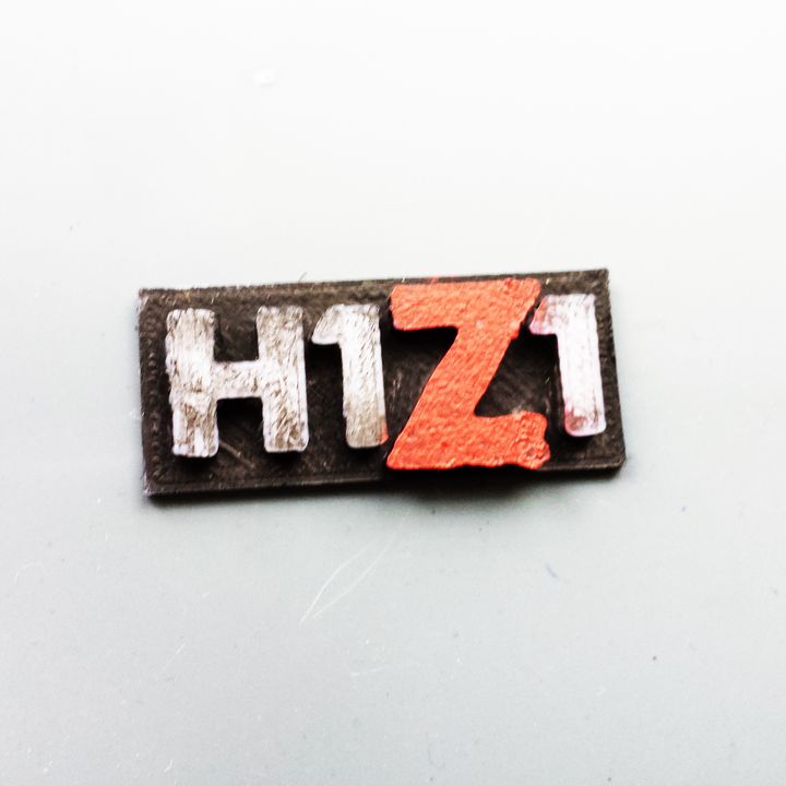 h1z1 fan art logo videogame zombie 3D print model - Mito3D