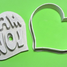 l'amour l'emporte presse jardin cookie cutter appuyez touche 3d print model - Mito3D