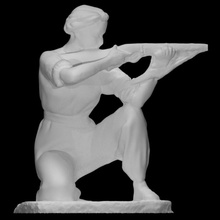 youth shooting track scan man 3d print model - Mito3D