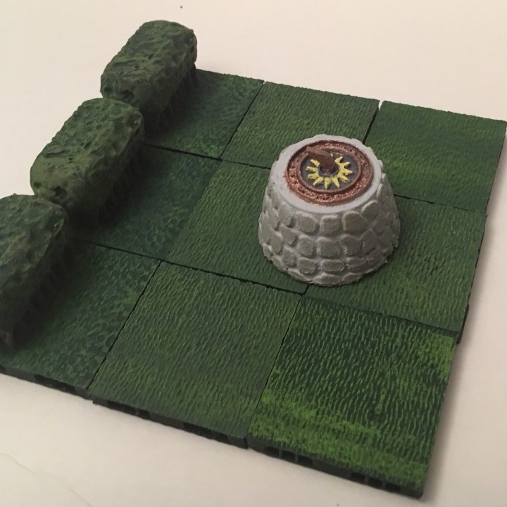 miniatura relógio sol tampo mesa fantasia jogos descobridor 28 mm DungeonsandDragonsAccessórios rpgprops 3D print model - Mito3D