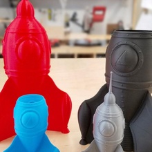 gcreate spiral vase rocket toys & games 3d print model - Mito3D