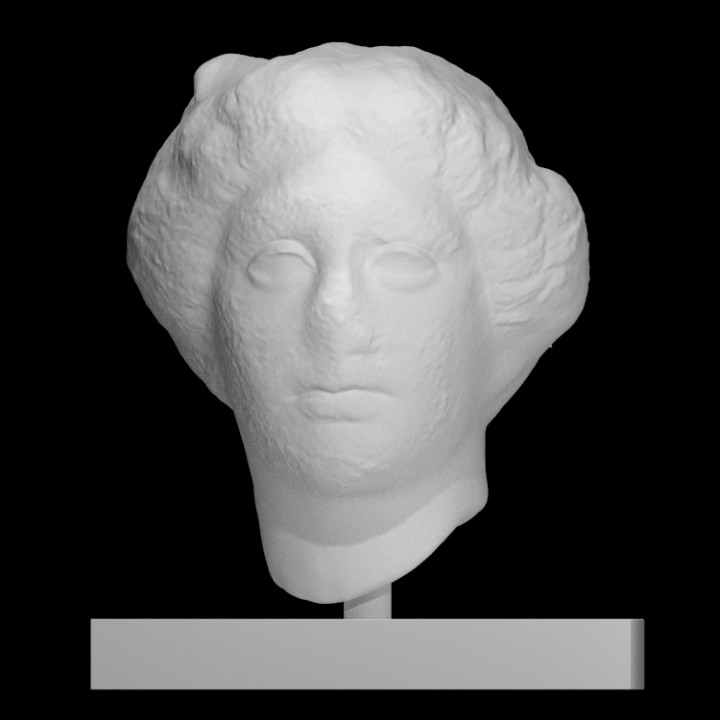 testa amazon scansione greco mitologia donna 3D print model - Mito3D