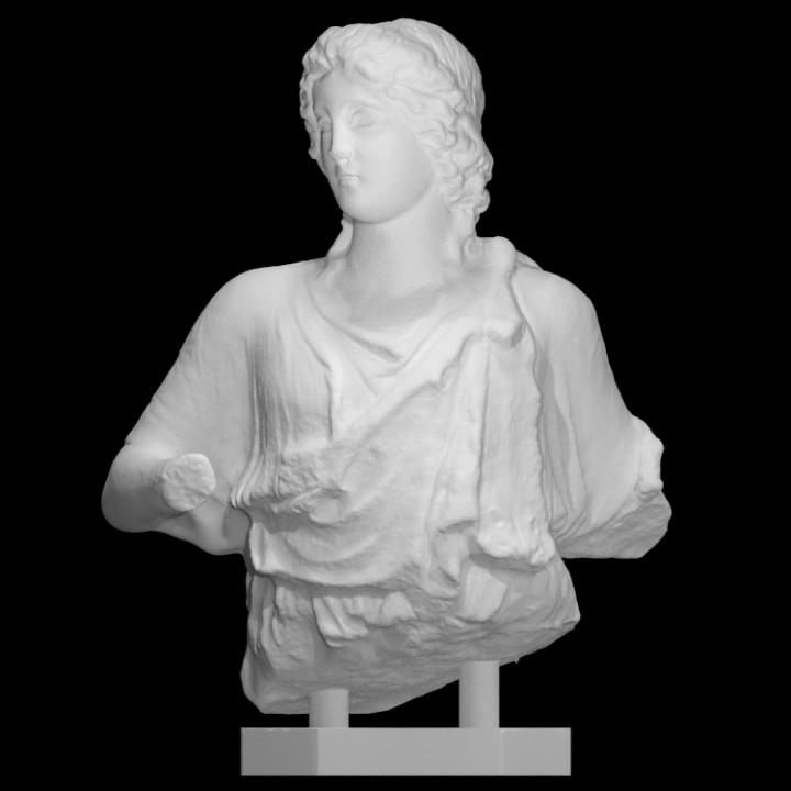 dionisíaco personaje escanear mujer 3D print model - Mito3D