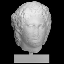 testa pendente satiro scansione greco mitologia mito 3d print model - Mito3D