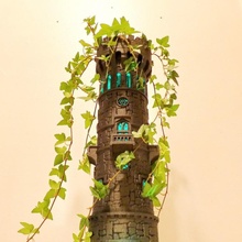 lookout tower & garden architecture building decoration lamp led lighting structure planter castle 3d print model - Mito3D