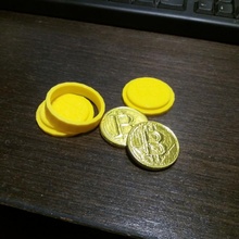 bitcoin Yumruk pres hayran Sanat çikolata 3d print model - Mito3D