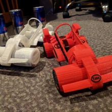 esso fuelinginnovation yarışçı 250ml oyuncaklar oyunlar araba İçmek f1 model yarış oyuncak geri dönüştürmek halı yukarı döngü 3d print model - Mito3D
