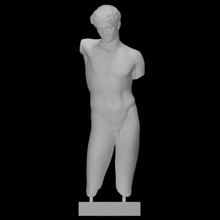statue athlete scan man male young 3d print model - Mito3D