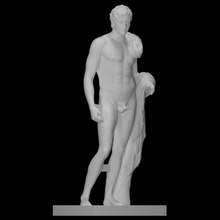 estátua Hermes 2 Varredura Deus grego mitologia mito 3d print model - Mito3D