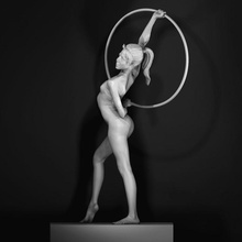 christy hoop scan art female sculpture contemporary figurative gymnast eleanor-cardozo 3d print model - Mito3D