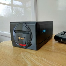 sega mégadrive genèse Jeu cartouche récipient ventilateur art Jeux rétro Cartridgecontainer 3d print model - Mito3D