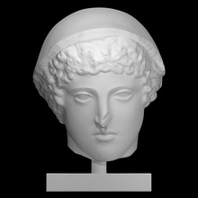 cabeza ludovisi Hermes escanear Dios griego mitología 3d print model - Mito3D