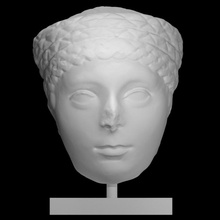 portrait roman woman scan head 3d print model - Mito3D