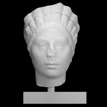 retrato romano mujer escanear hembra cabeza 3d print model - Mito3D