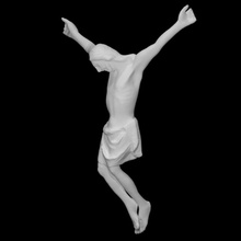 crucified christ base scan jesus crucifixion 3d print model - Mito3D