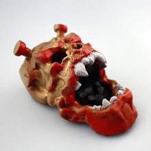 troll face giardino halloween orrore 3d print model - Mito3D