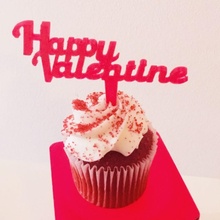 Saint Valentin petit gâteau topper jardin t'aime Delukart bisous cupcaketopper bonne LovecakeCoration 3d print model - Mito3D