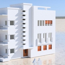 bauhaus architettura tel Aviv yafo formazione scolastica Israele 3d print model - Mito3D