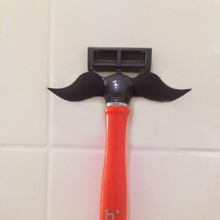 mustache razor holder & garden 3d print model - Mito3D