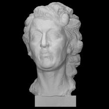 head woman scan portrait unknown 3d print model - Mito3D