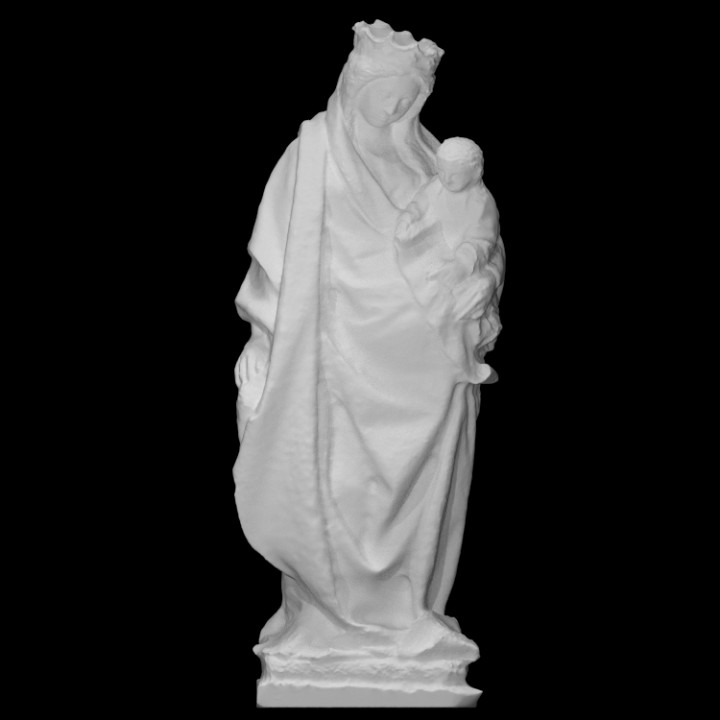 Virgen María escanear niño religión Biblia 3D print model - Mito3D