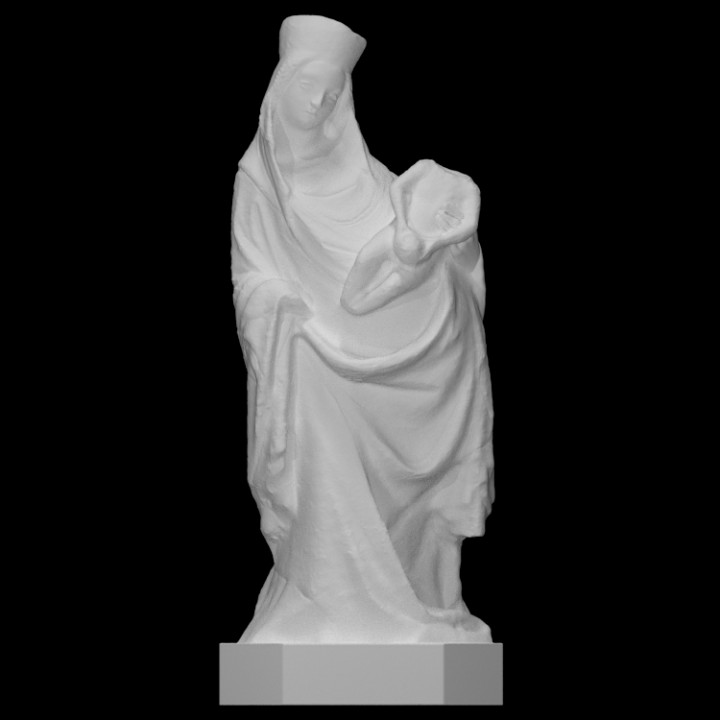 vierge Marie analyse enfant religion Bible 3D print model - Mito3D