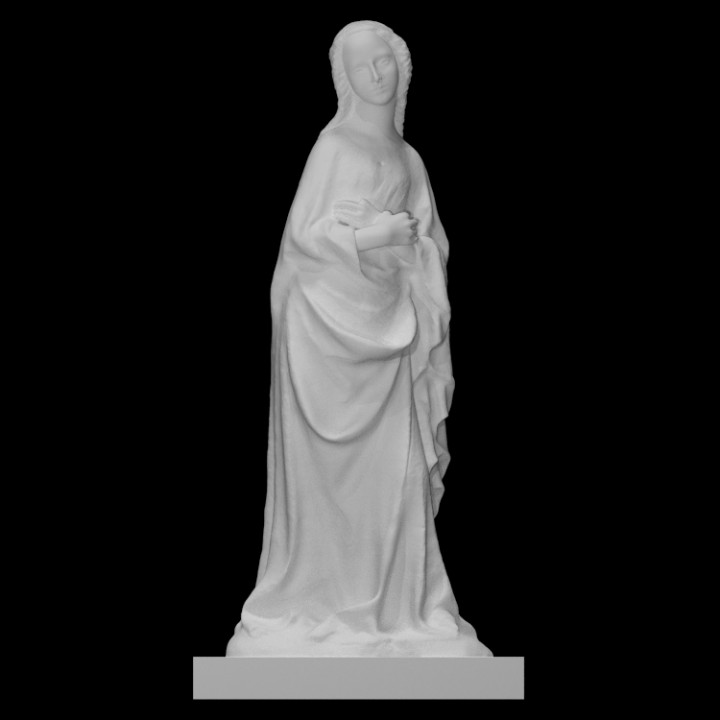 virgin mary annunciation group scan religion bible 3D print model - Mito3D