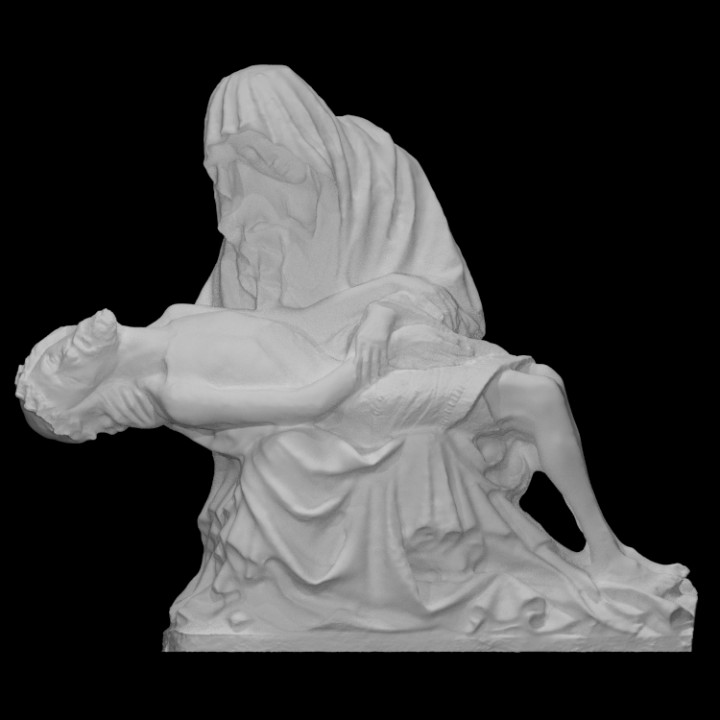 piet scan christian jesus pieta mary virgin 3D print model - Mito3D