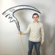zasalamel's scythe soul calibur - battle mop props & cosplay axe cleaning functional weapon videogames weapons replica hammer novelty huge battlemop broom clean soulcalibur battlemops 3d print model - Mito3D