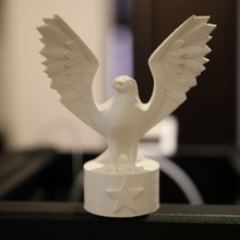 4th july eagle statue & garden sculpture bald independence day 3d print model - Mito3D