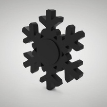 snowflake spinner toys & games toy fidget quick print fidgetspinner fidget-toy edc focus tool 3d print model - Mito3D