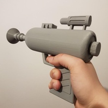 Rick morty laser arma fogo funcional fotos nerf dardos brinquedos jogos mortiço 3d print model - Mito3D