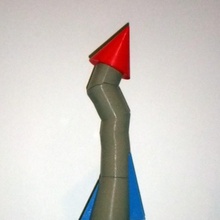 fusée scientifiques grand échelle ventilateur art parodie bandes dessinées modeler scientifique 3d print model - Mito3D