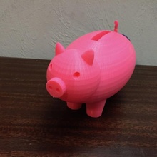 Esso cerdito banco jardín cerdo reciclar hucha 3d print model - Mito3D