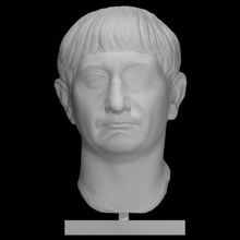 empereur trajan analyse portrait romain 3d print model - Mito3D