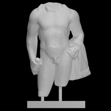 statua Ercole scansione greco eroe mitologia 3d print model - Mito3D