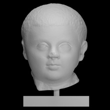 head child scan portrait 3d print model - Mito3D