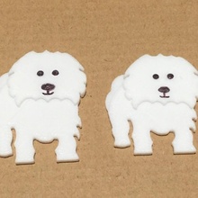 Coton tulear geladeira ímãs jardim cão magnético cachorro 3d print model - Mito3D