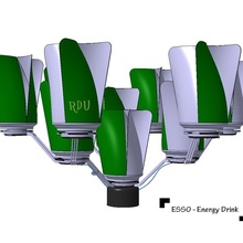 esso - wind energy drink upcycling essochallenge energymaking 3d print model - Mito3D